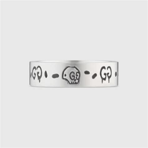 gucci ring sterling silver|925 Sterling Silver Small GucciGhost Ring .